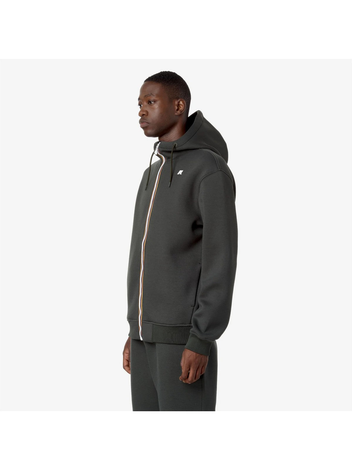 K-WAY Giubbino Uomo Rainer spacer K2141DW WMR GREEN BLACKISH gioboutiqueweb