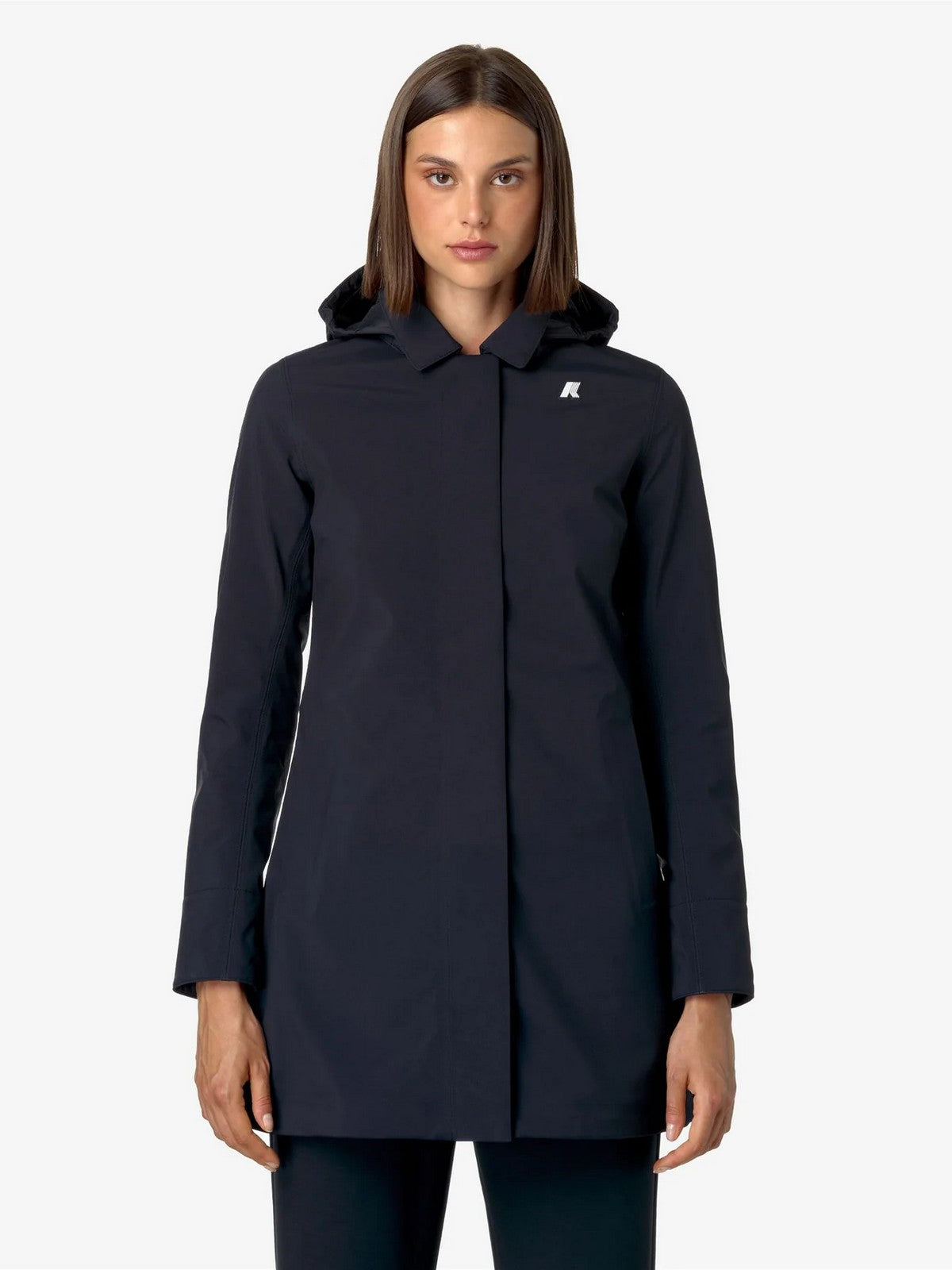 K-WAY Giubbino Donna Mathy bonded K2148BW A2B BLUE DEPHT-BLUE DEPHT gioboutiqueweb