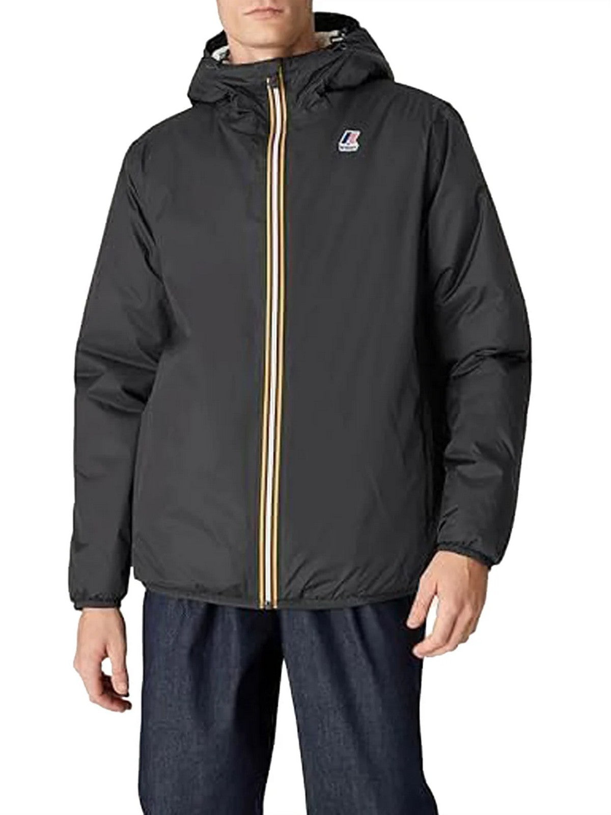K-WAY Giubbino Uomo LE VRAI 4.0 CLAUDE ORSETTO K21515W USY BLACK PURE