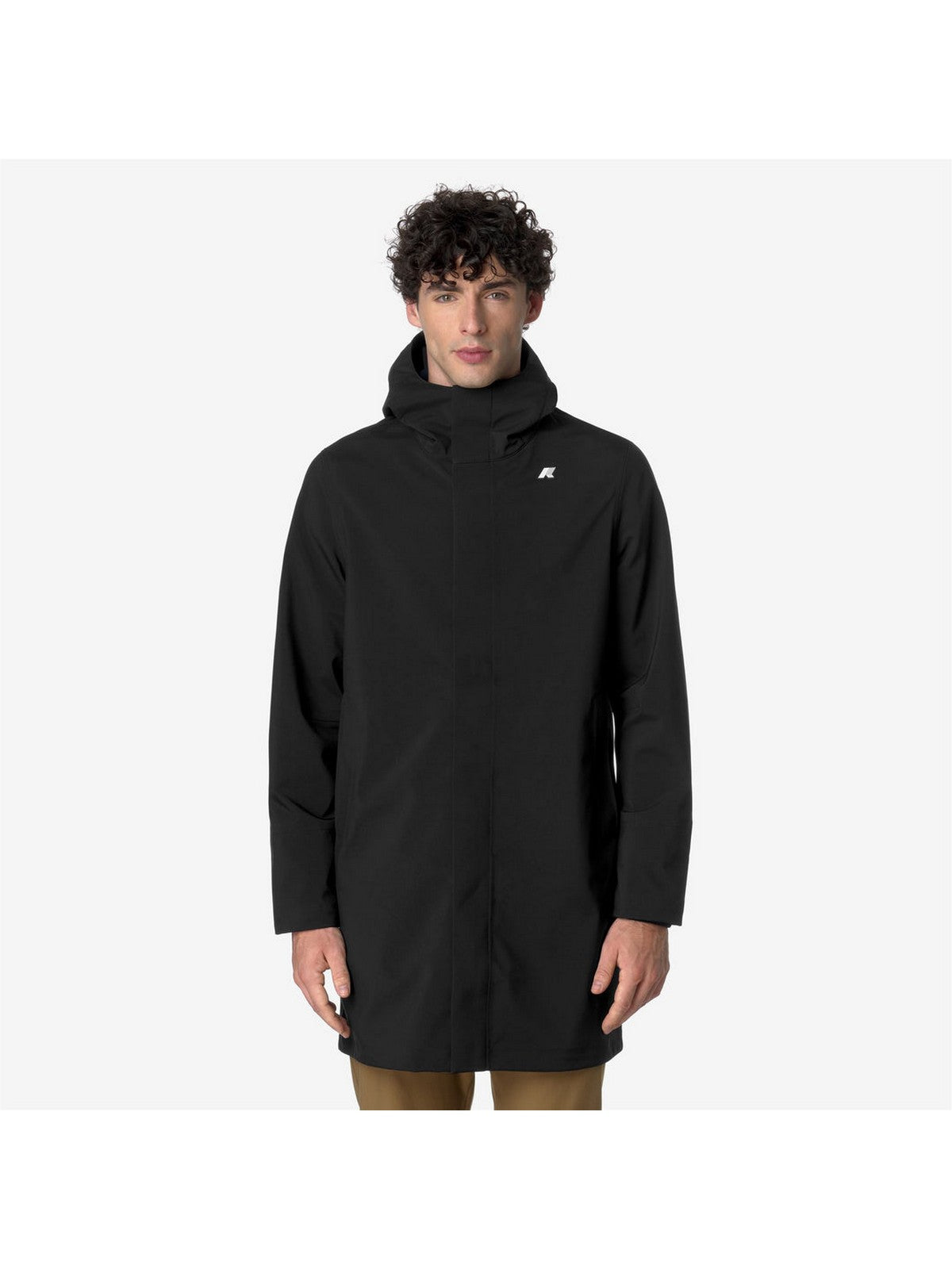 K-WAY Giubbino Uomo Thomas bonded K7126WW A3C BLACK-BLUE DEPTH