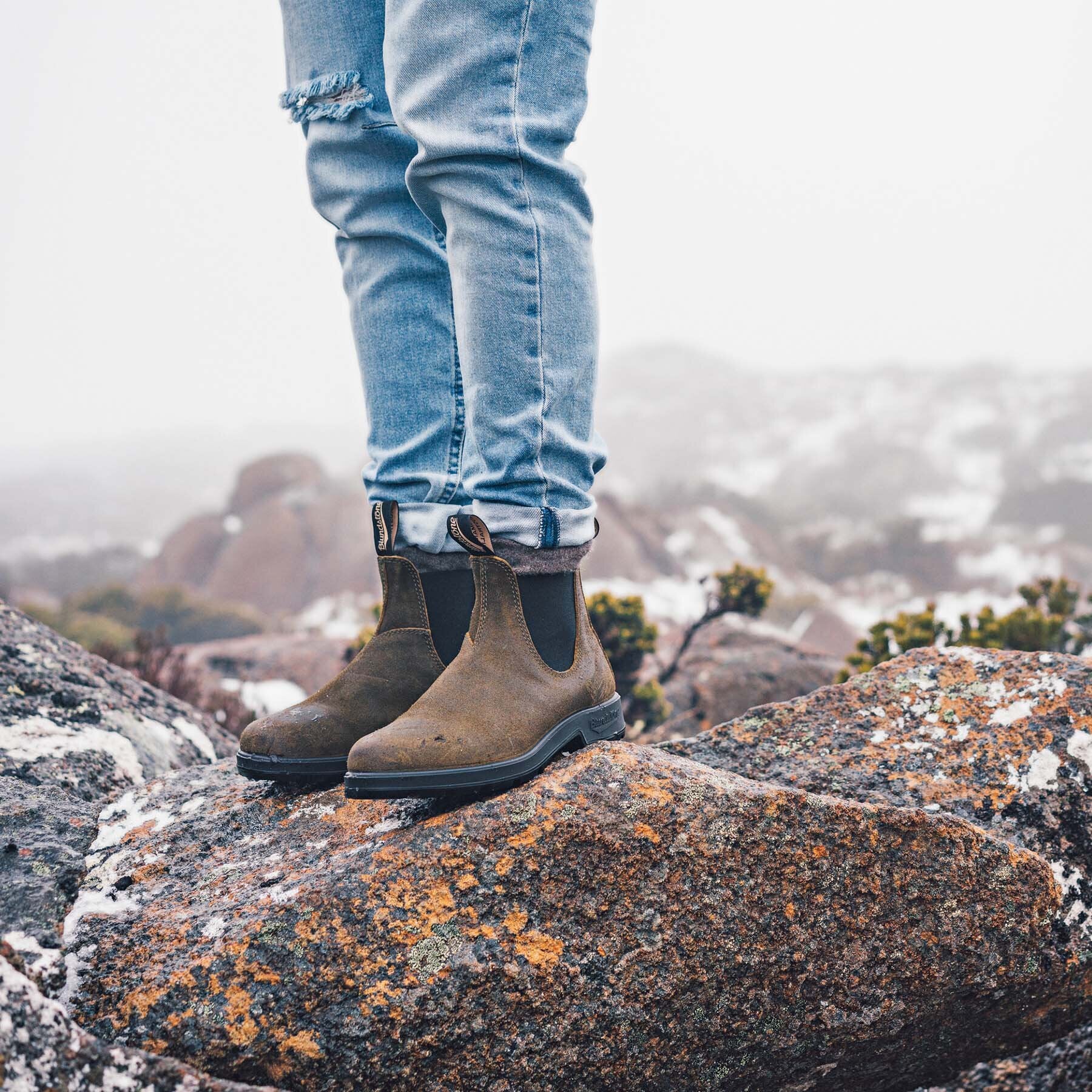 BLUNDSTONE Stivali e Stivaletti Uomo - 1615 DARK OLIVE WAXED SUEDE gioboutiqueweb