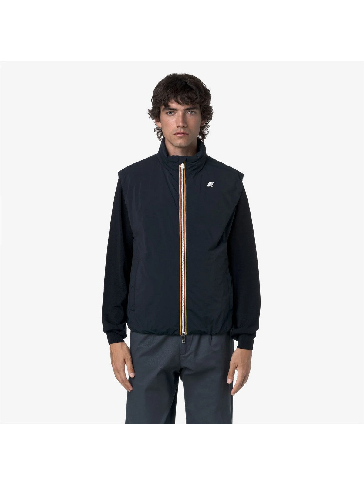 K-WAY Gilet Uomo VALEN PLAIN WARM Blue DepTH - K2136BW K89