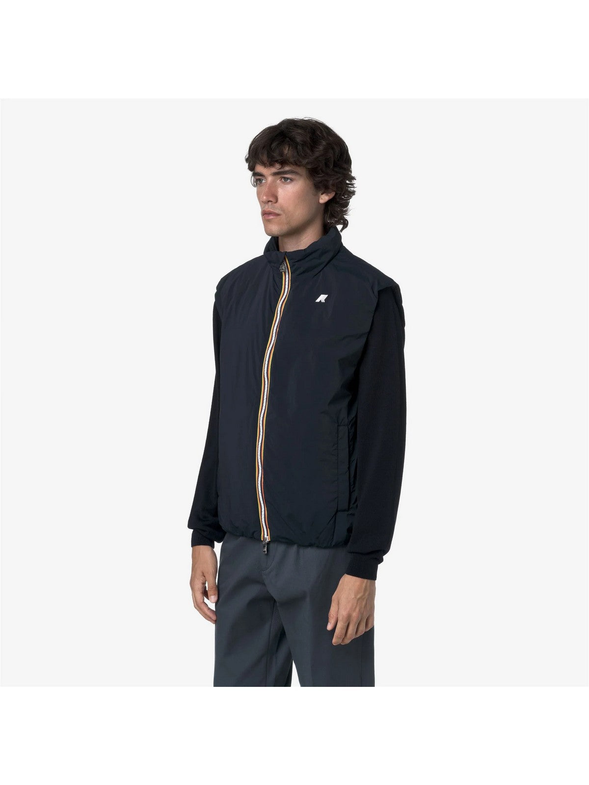 K-WAY Gilet Uomo VALEN PLAIN WARM Blue DepTH - K2136BW K89