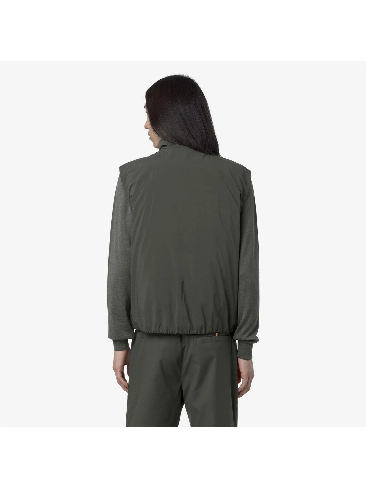 K-WAY Gilet Uomo VALEN PLAIN WARM GREEN BLACKISH - K2136BW WMR