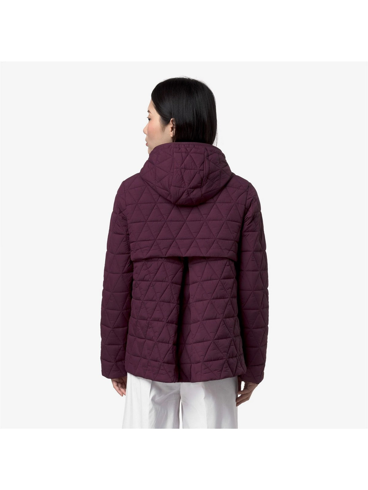 K-WAY Giubbino Donna MADLAINE DIAMOND QUILTED WARM Violet Mauve Wine - K2136FW 345