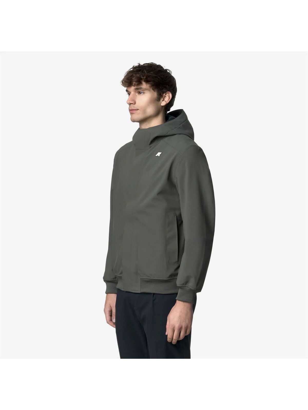 K-WAY Giubbino Uomo JOACHIM BONDED GREEN BLACKISH - Bl - K3135KW AF0