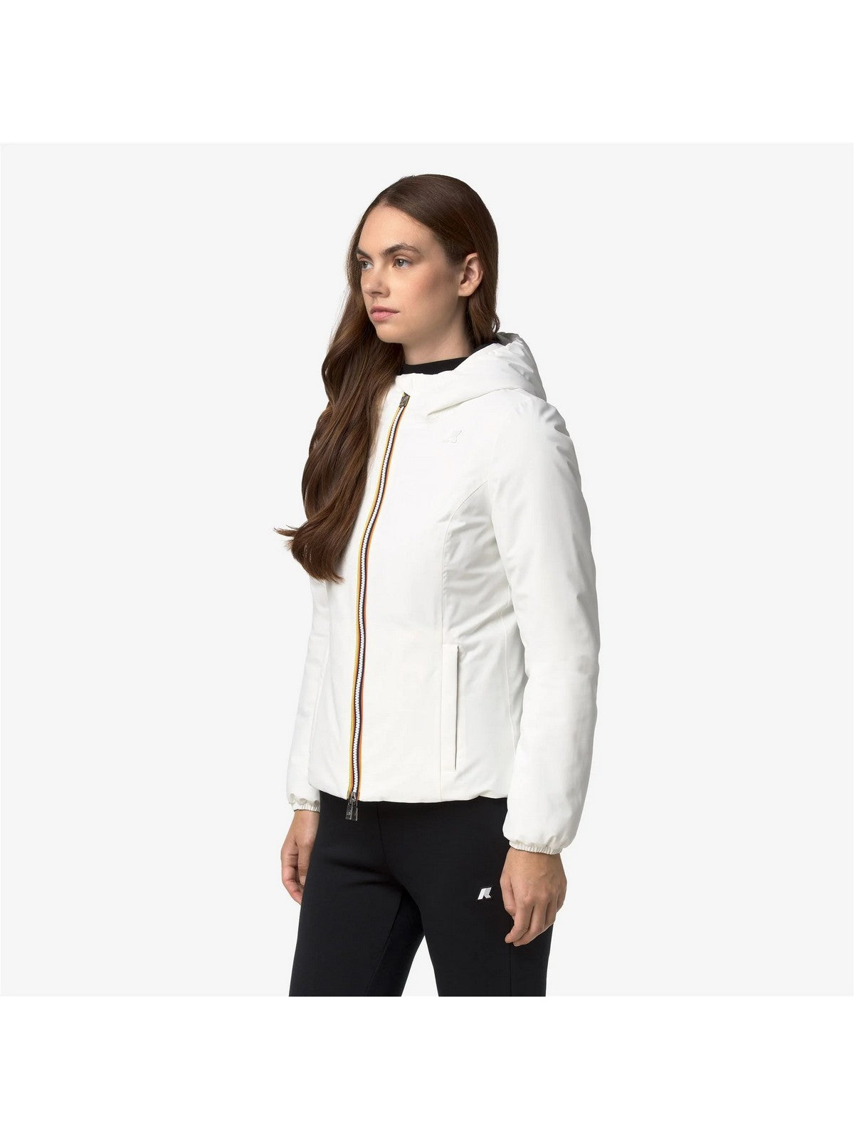 K-WAY Giubbino Donna LILY ST WARM DOUBLE White Natural - Blac - K6128TW DBP gioboutiqueweb