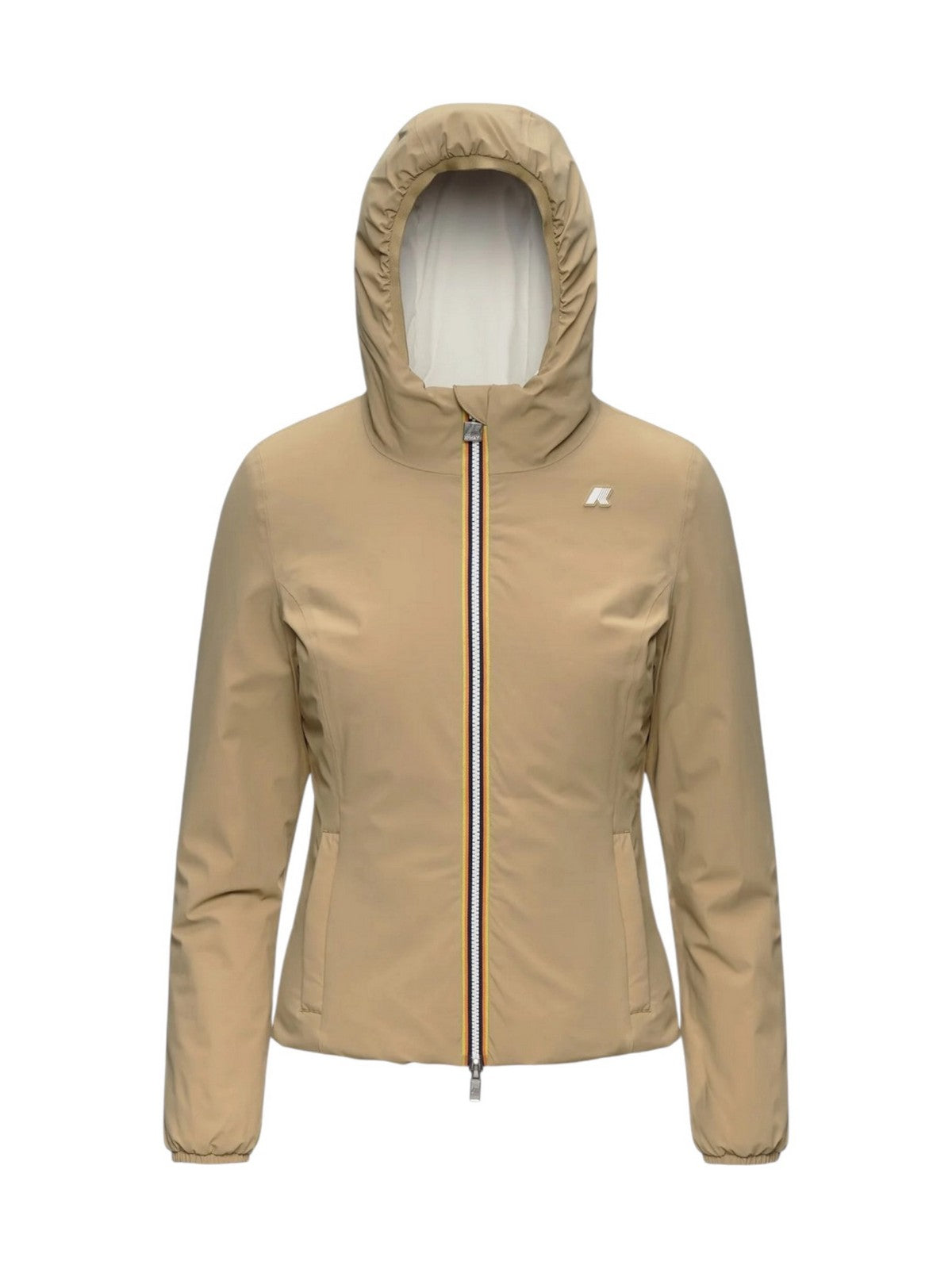 K-WAY Giubbino Donna LILY ST WARM DOUBLE Beige Khaki - White - K6128TW DBQ