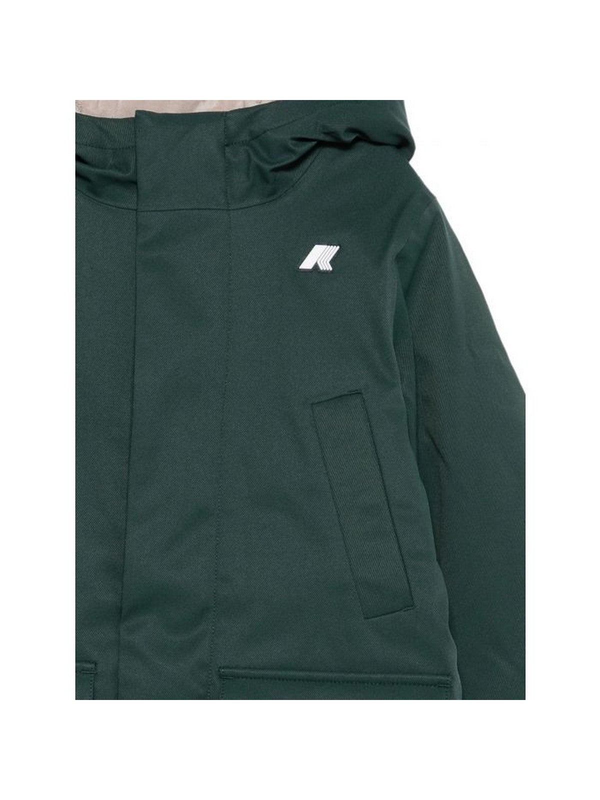 K-WAY KIDS Giubbino Bambini e ragazzi P. JARKO TWILL MARMOTTA Green Dk Jungle - Gr - K1128HW DAA gioboutiqueweb