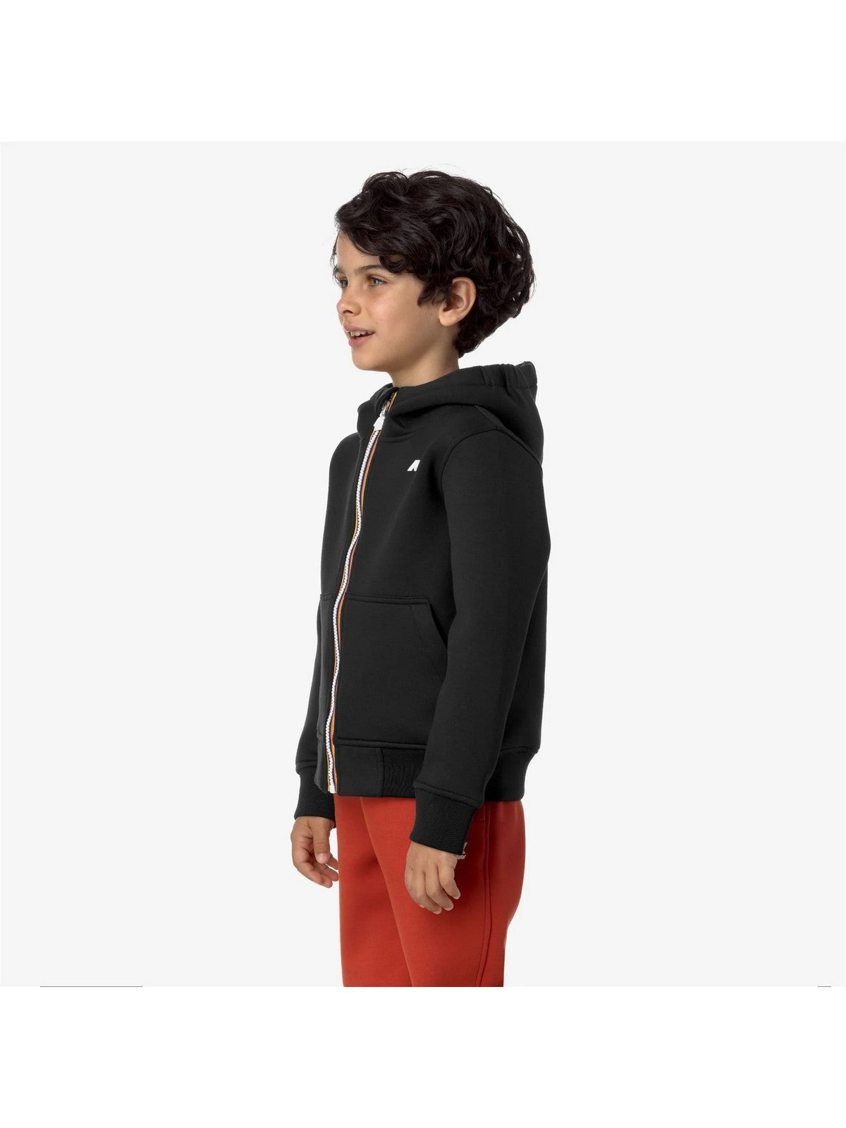 K-WAY KIDS Felpa Unisex bambino P. BERENGER SPACER Black Pure - K2124RW USY gioboutiqueweb