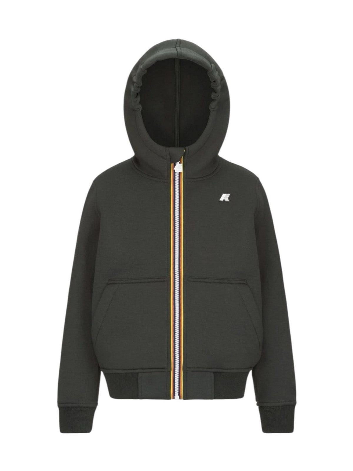 K-WAY KIDS Felpa Unisex bambino P. BERENGER SPACER GREEN BLACKISH - K2124RW WMR gioboutiqueweb