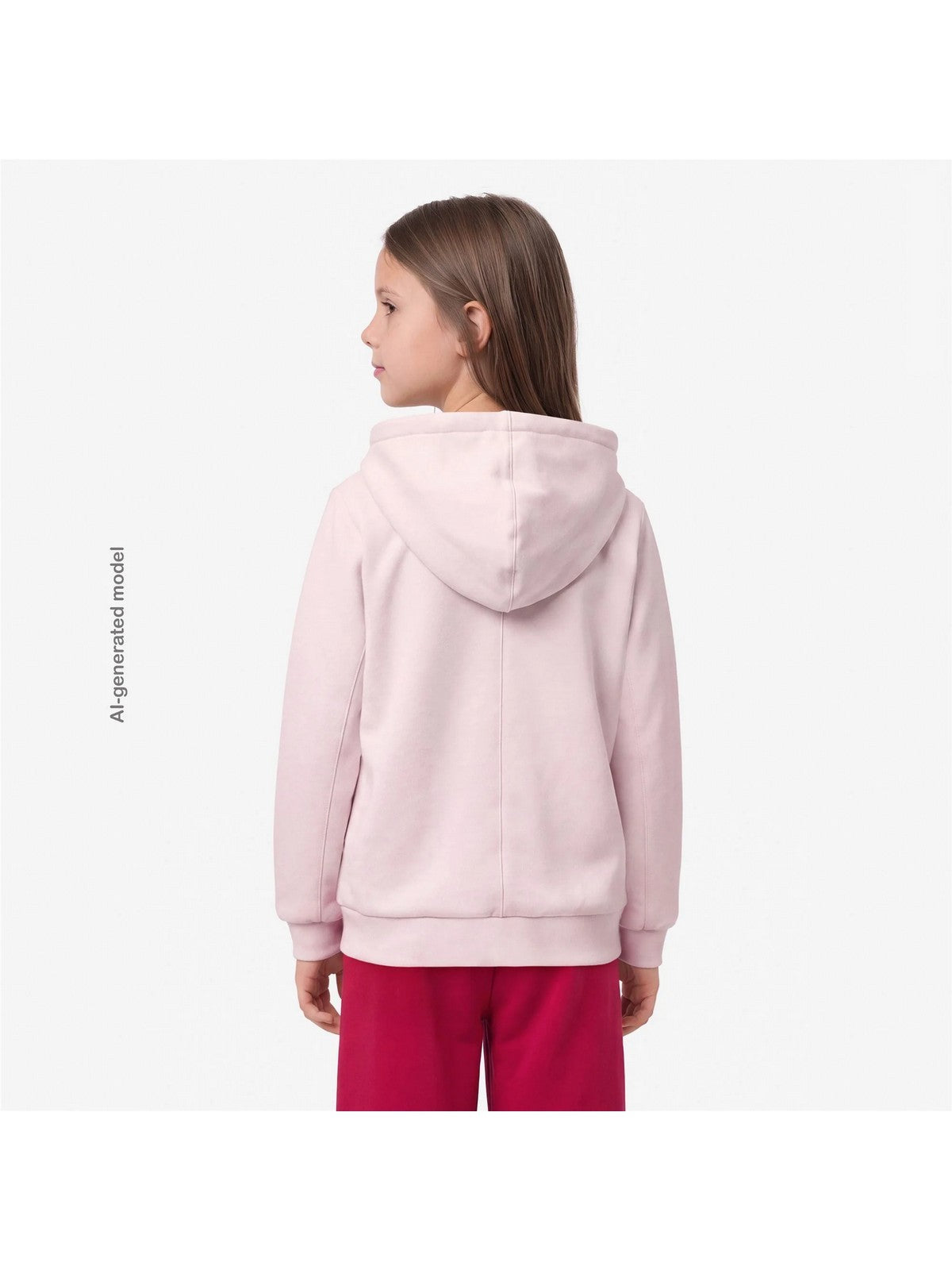 K-WAY KIDS Hoodie Full Zip Bambine e ragazze P. DEVA LIGHT SPACER FUR DOUBL PINK SALLOW - FUR - K5134NW DAI gioboutiqueweb