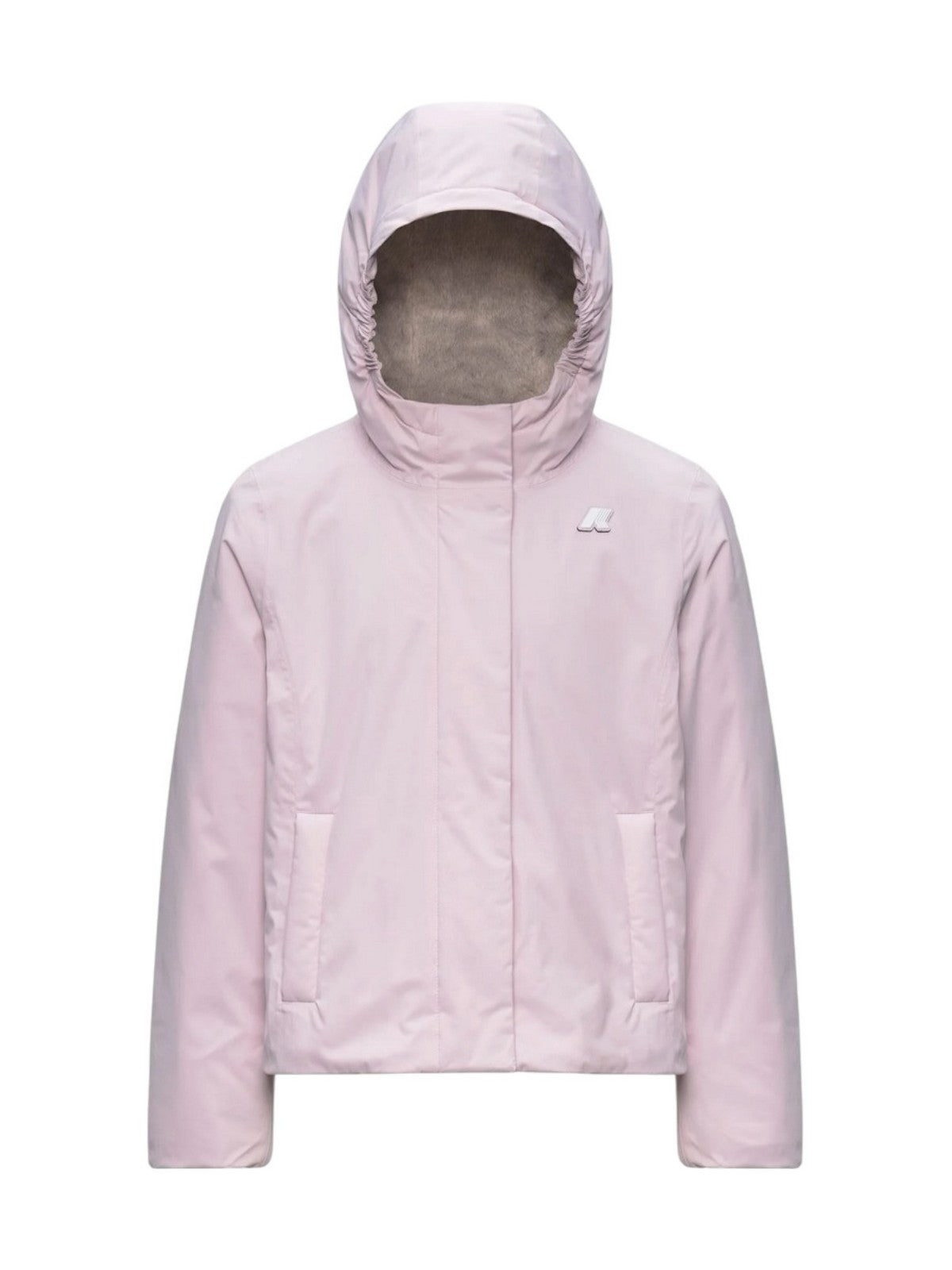 K-WAY KIDS CORTO Bambine e ragazze P. LILY TWILL SOFT BEAVER Pink Sallow - Grey W - K7136ZW D11 gioboutiqueweb