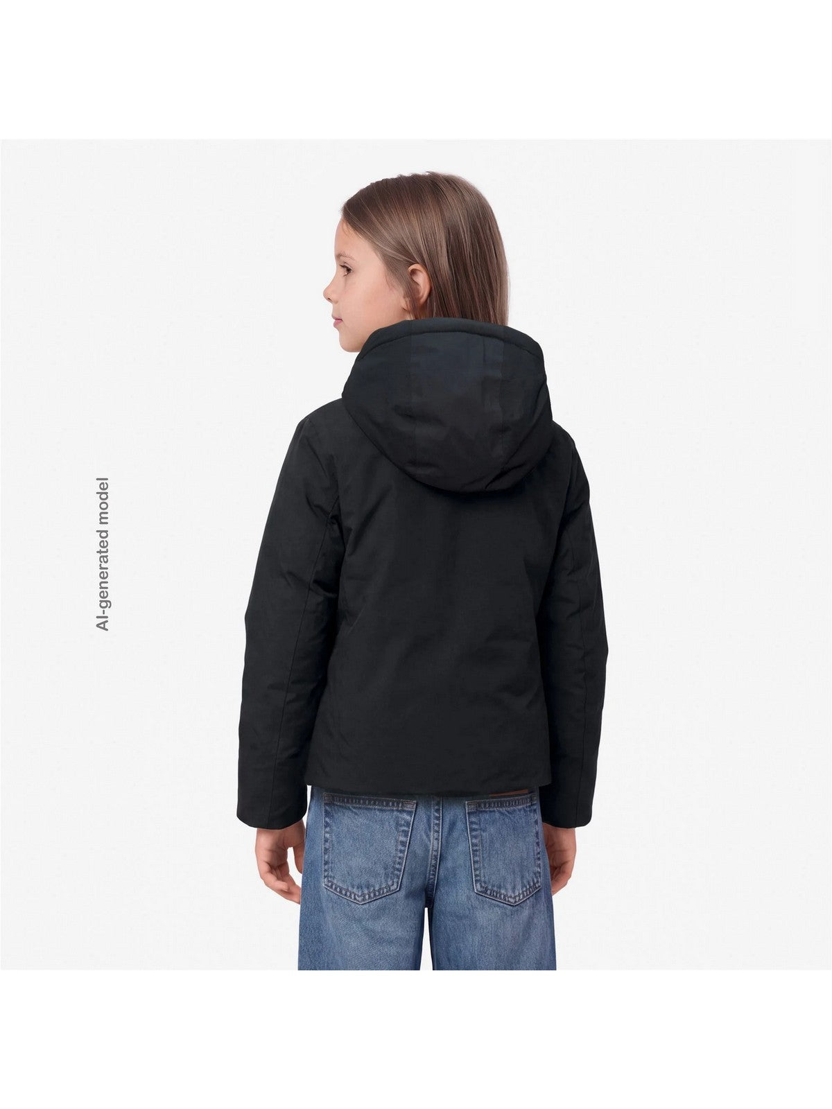 K-WAY KIDS CORTO Unisex bambino P. LILY TWILL SOFT BEAVER Black Pure - Grey Wa - K7136ZW DCB gioboutiqueweb