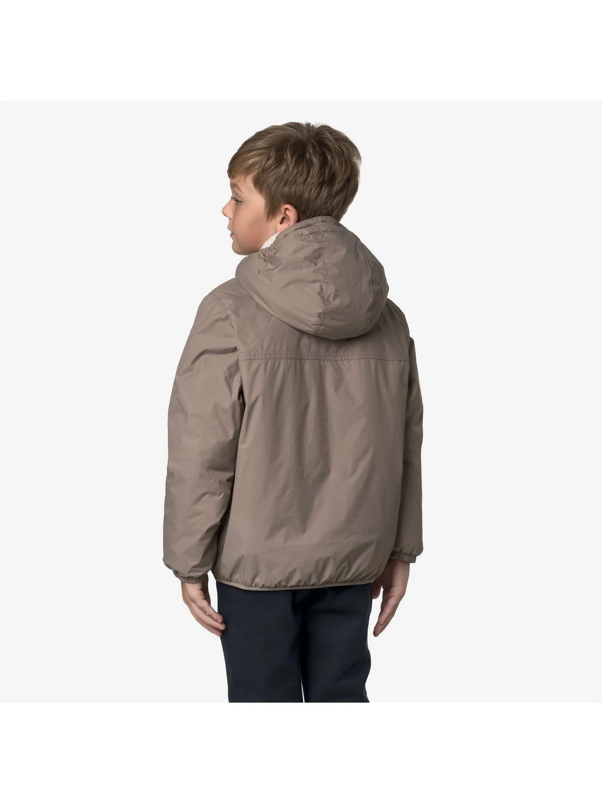 K-WAY KIDS MEDIO Unisex bambino P. LE VRAI 4.0 CLAUDE ORSETTO Beige Taupe - K7142TW WG9 gioboutiqueweb