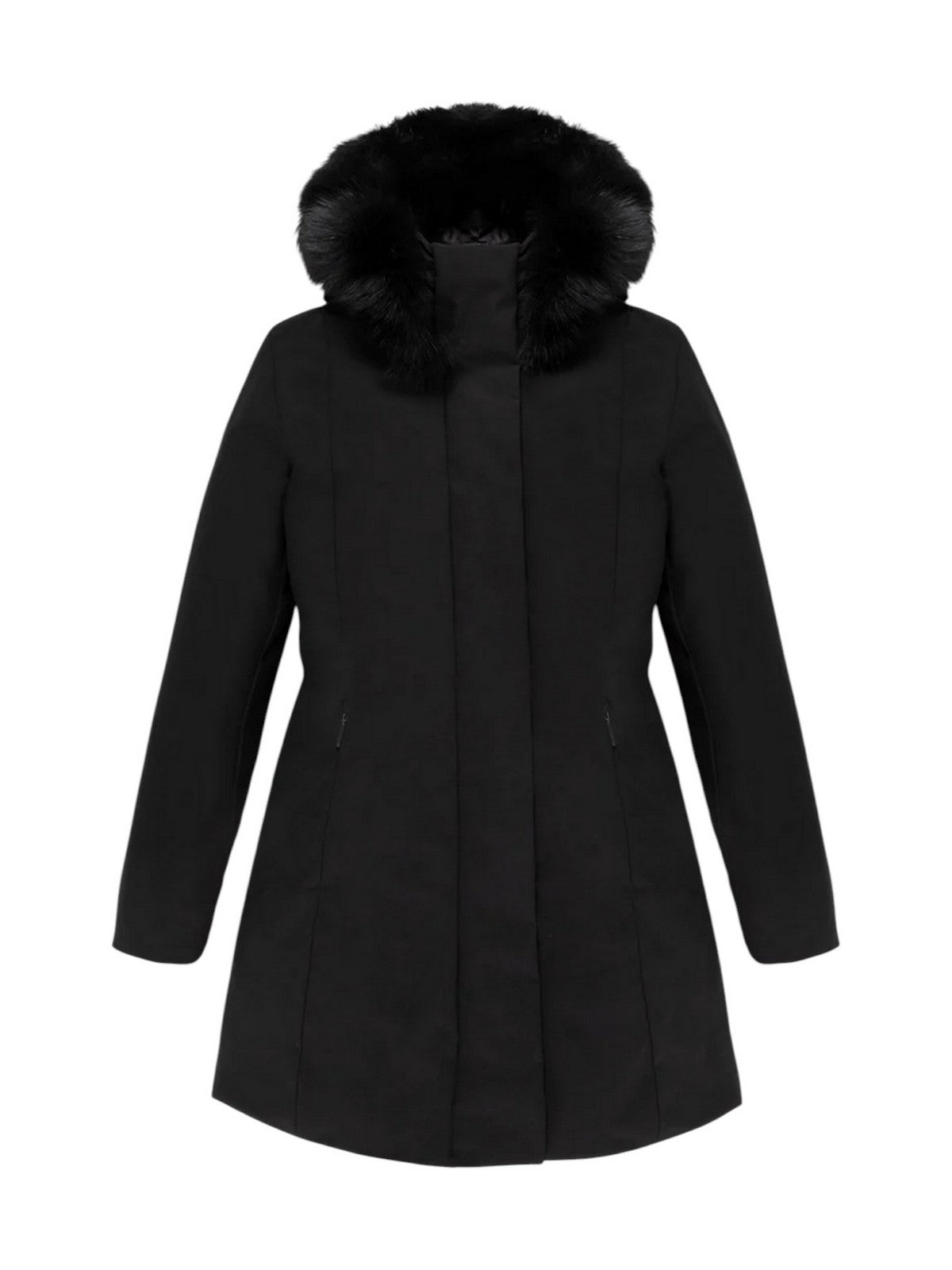 REFRIGIWEAR Piumino Donna LADY TECH/1 FUR JACKET BLACK - W99108 XT3790 G06000
