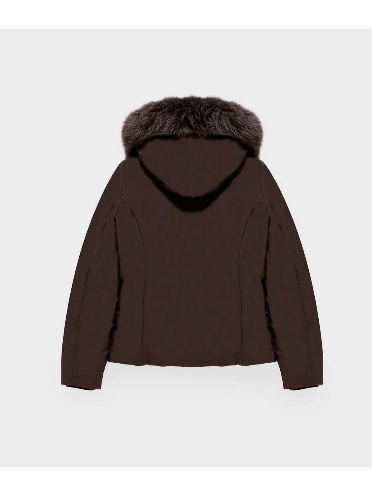REFRIGIWEAR Piumino Donna SHORT LADY TECH FUR JACKET BLACK COFFEE - W99208 XT3790 H01911