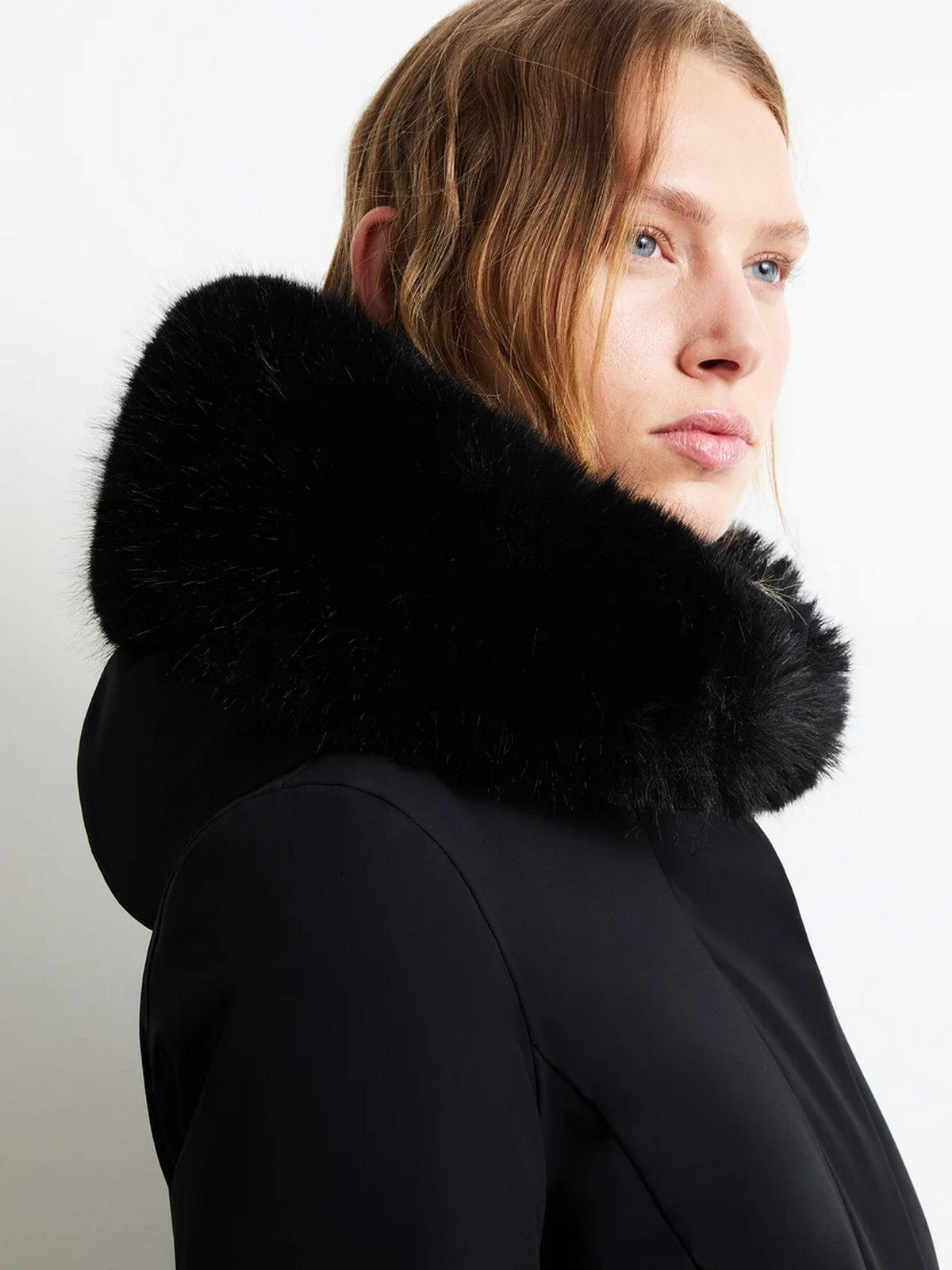 RRD Giubbino Donna surflex winter  long fur wom jkt BLACK - W26502F 10