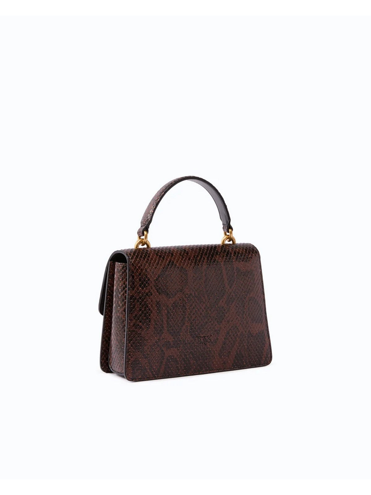PINKO Borsa Donna LOVE ONE TOP HANDLE MINI LIGHT ROCCIA/MARRONE-ANTIQUE GOLD - 100071-A3E5 M16Q