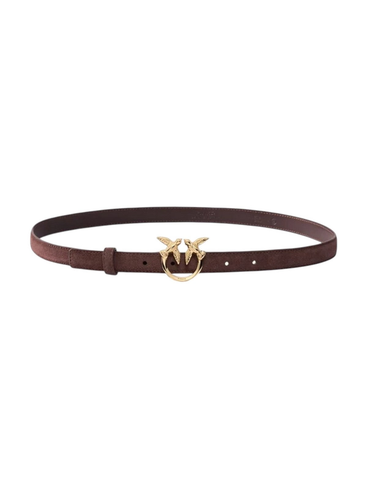PINKO Cintura Donna LOVE BERRY H2 BELT.LOW SUEDE BURGUNDY-GOLD - 100143-A0F6 W34Y