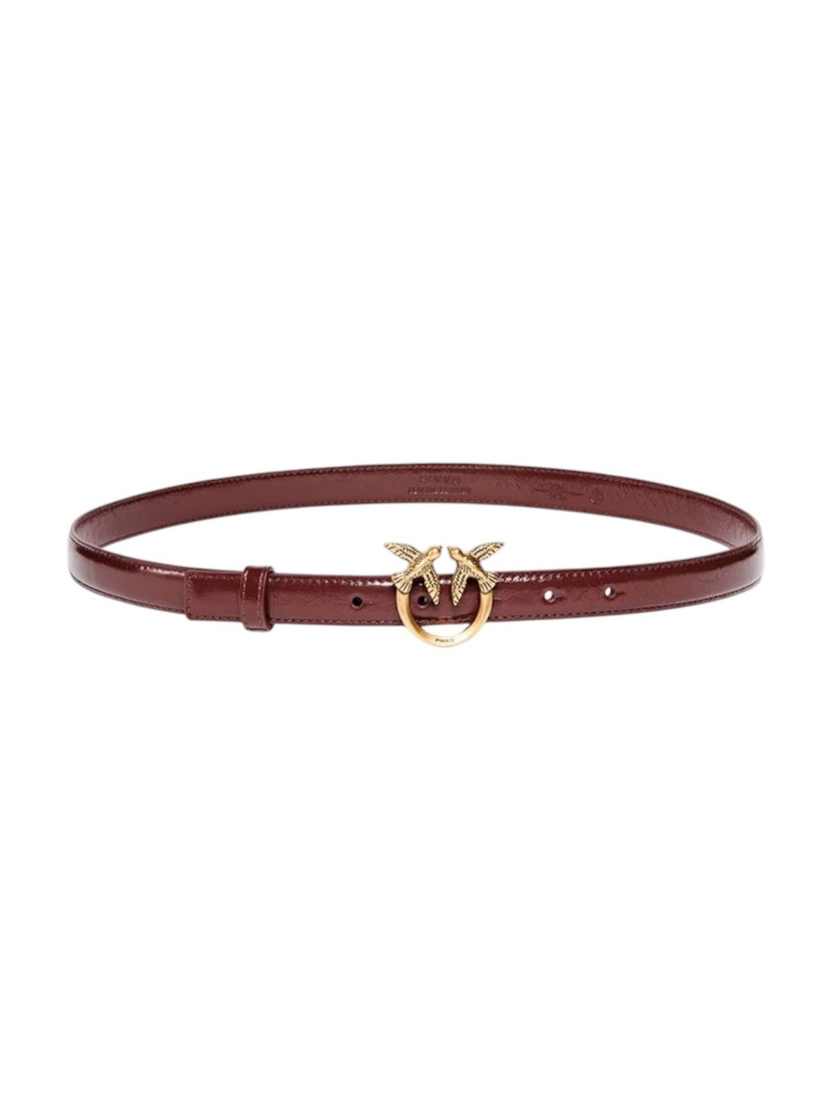 PINKO Cintura Donna LOVE BERRY H2 BELT.LOW NEW SHI CASTANO INTENSO-ANTIQUE GOLD - 100143-A2JC L88Q