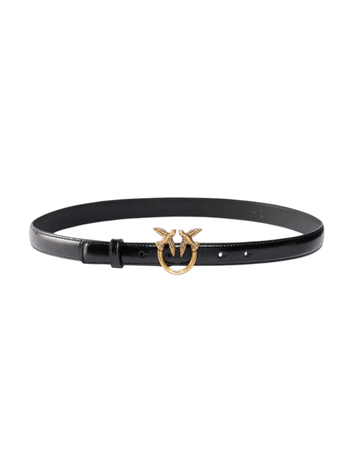PINKO Cintura Donna LOVE BERRY H2 BELT.LOW NEW SHI NERO-ANTIQUE GOLD - 100143-A2JC Z99Q