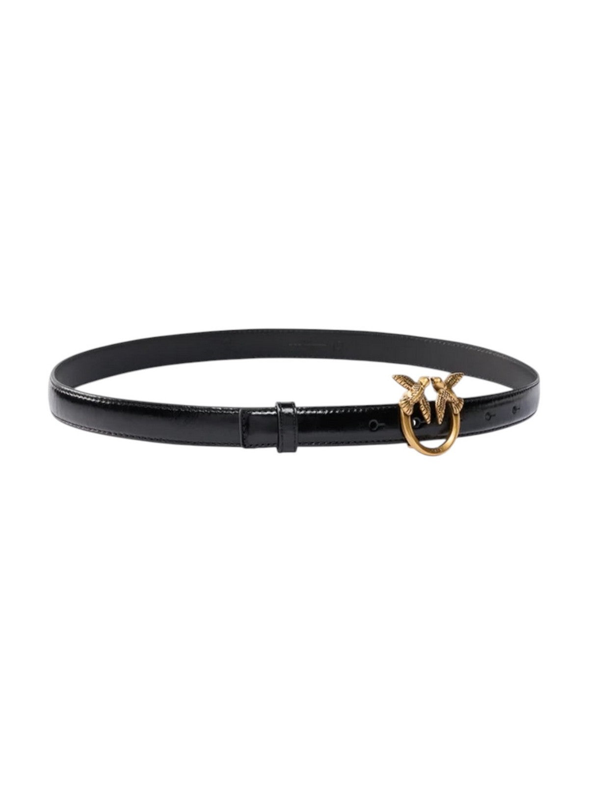 PINKO Cintura Donna LOVE BERRY H2 BELT.LOW NEW SHI NERO-ANTIQUE GOLD - 100143-A2JC Z99Q
