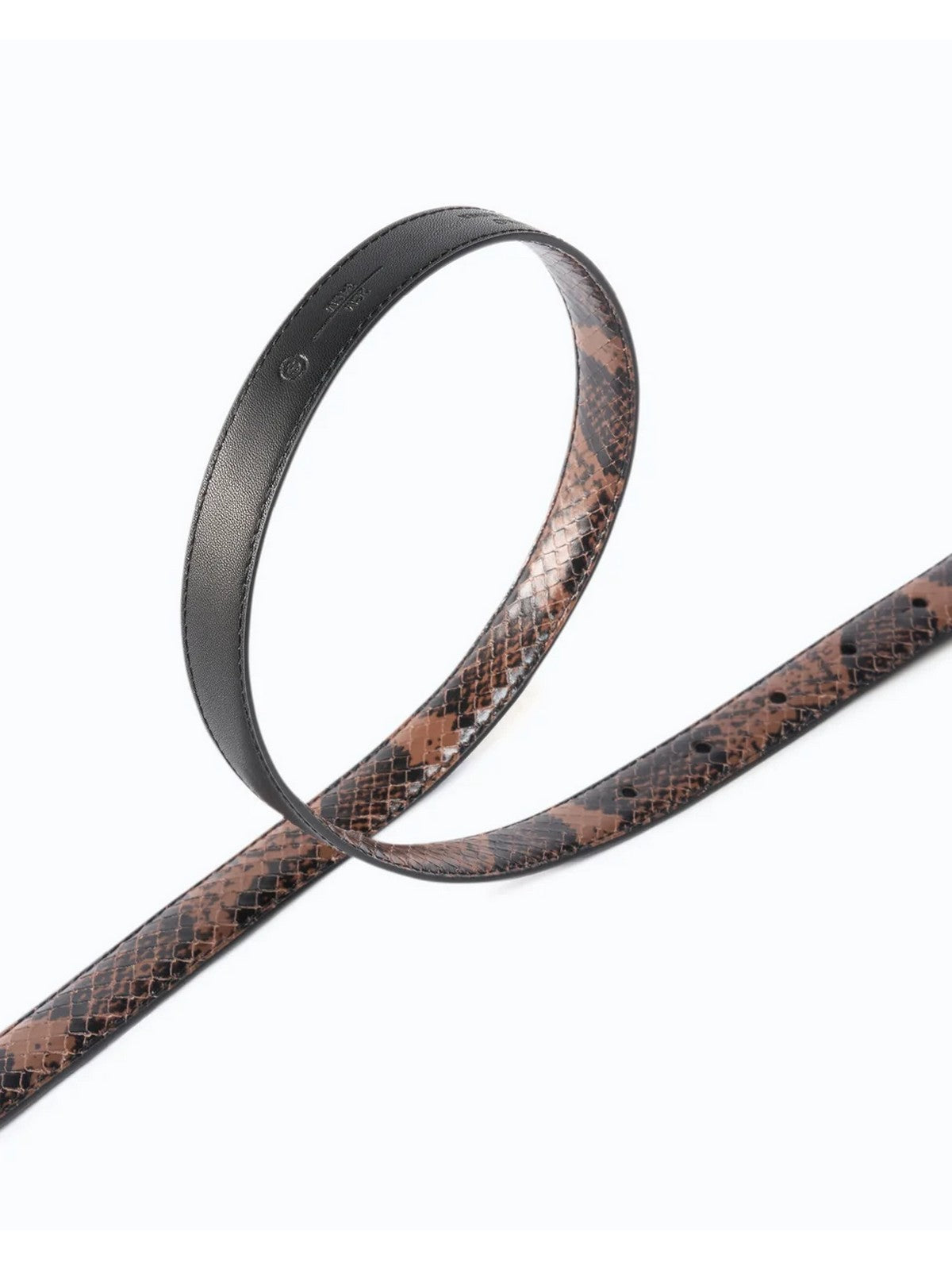 PINKO Cintura Donna LOVE BERRY H2 BELT.LOW PYTHON  ROCCIA/MARRONE-ANTIQUE GOLD - 100143-A3E5 M16Q