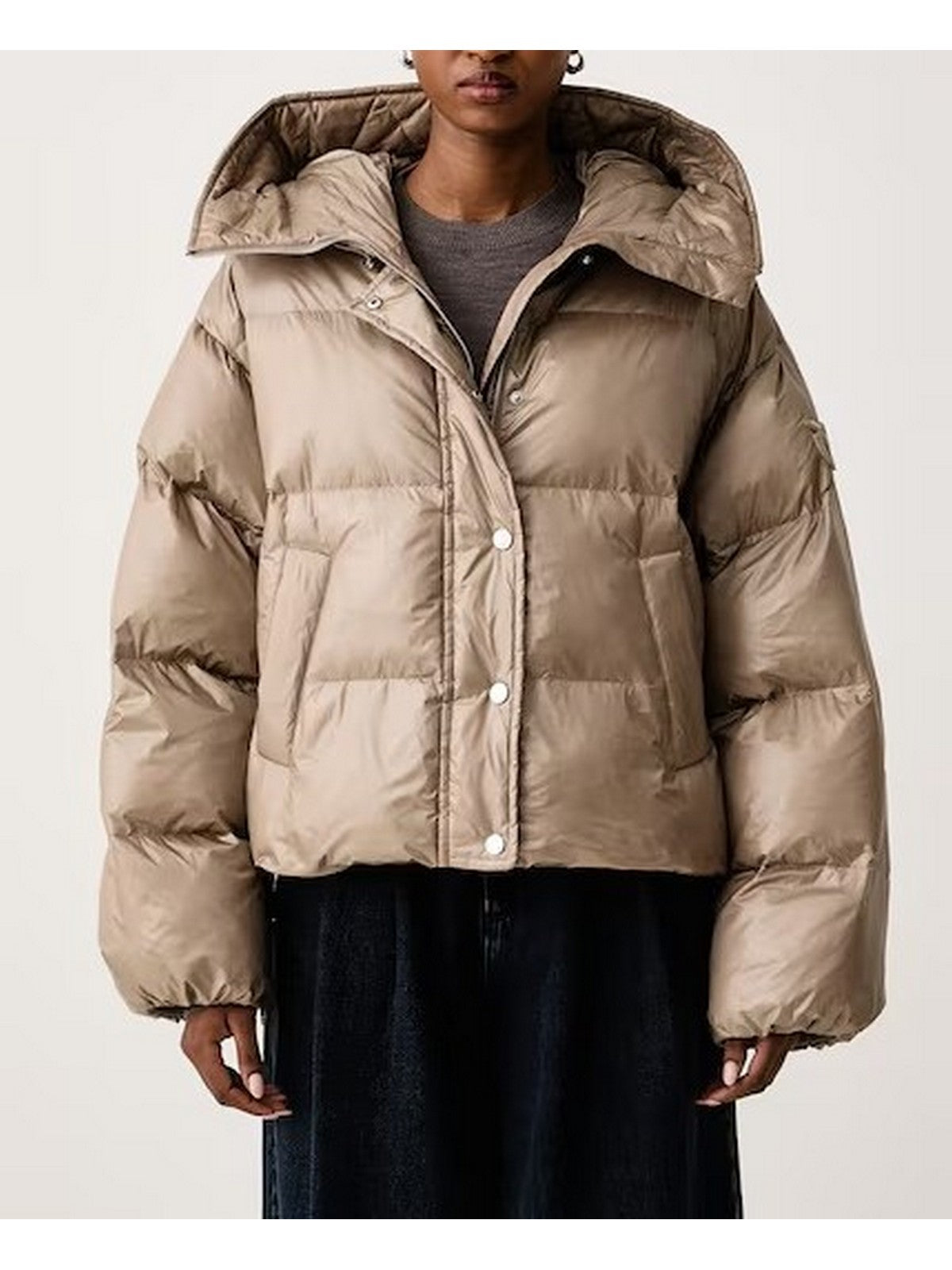 PINKO Piumino Donna IMPASTO IMBOTTITO TELA TECNICA BEIGE-CINCIGLIA - 105656-A3FI C91