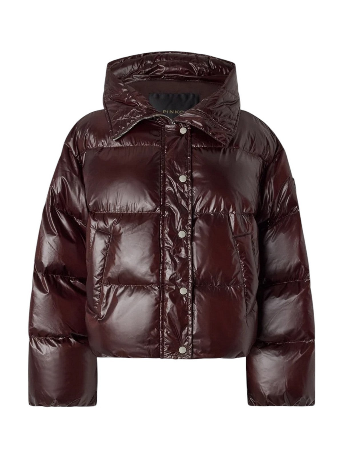 PINKO Piumino Donna IMPASTO IMBOTTITO TELA TECNICA MARRONE TESTA MORO - 105656-A3FI L72