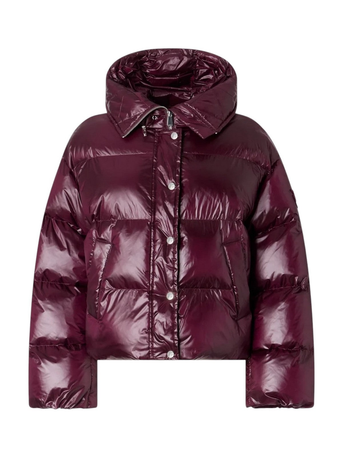 PINKO Piumino Donna IMPASTO IMBOTTITO TELA TECNICA BORDEAUX SCURO - 105656-A3FI RR7