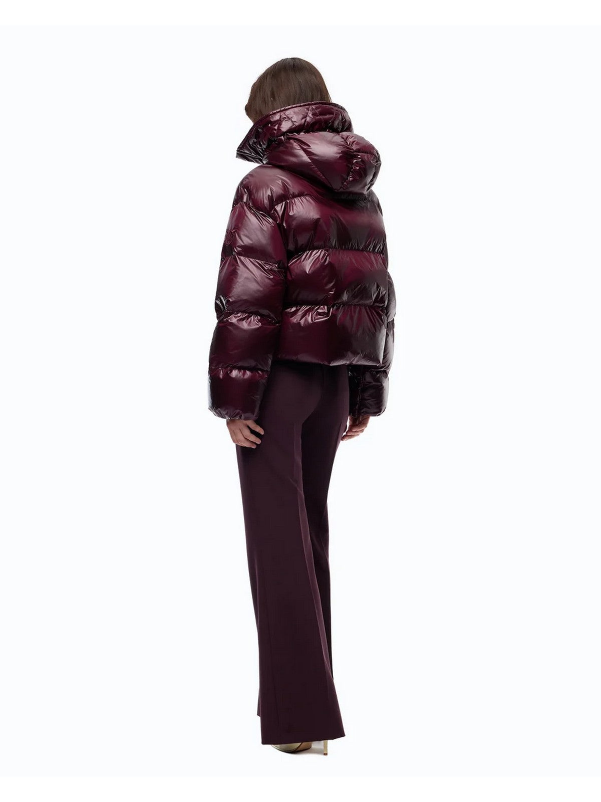 PINKO Piumino Donna IMPASTO IMBOTTITO TELA TECNICA BORDEAUX SCURO - 105656-A3FI RR7