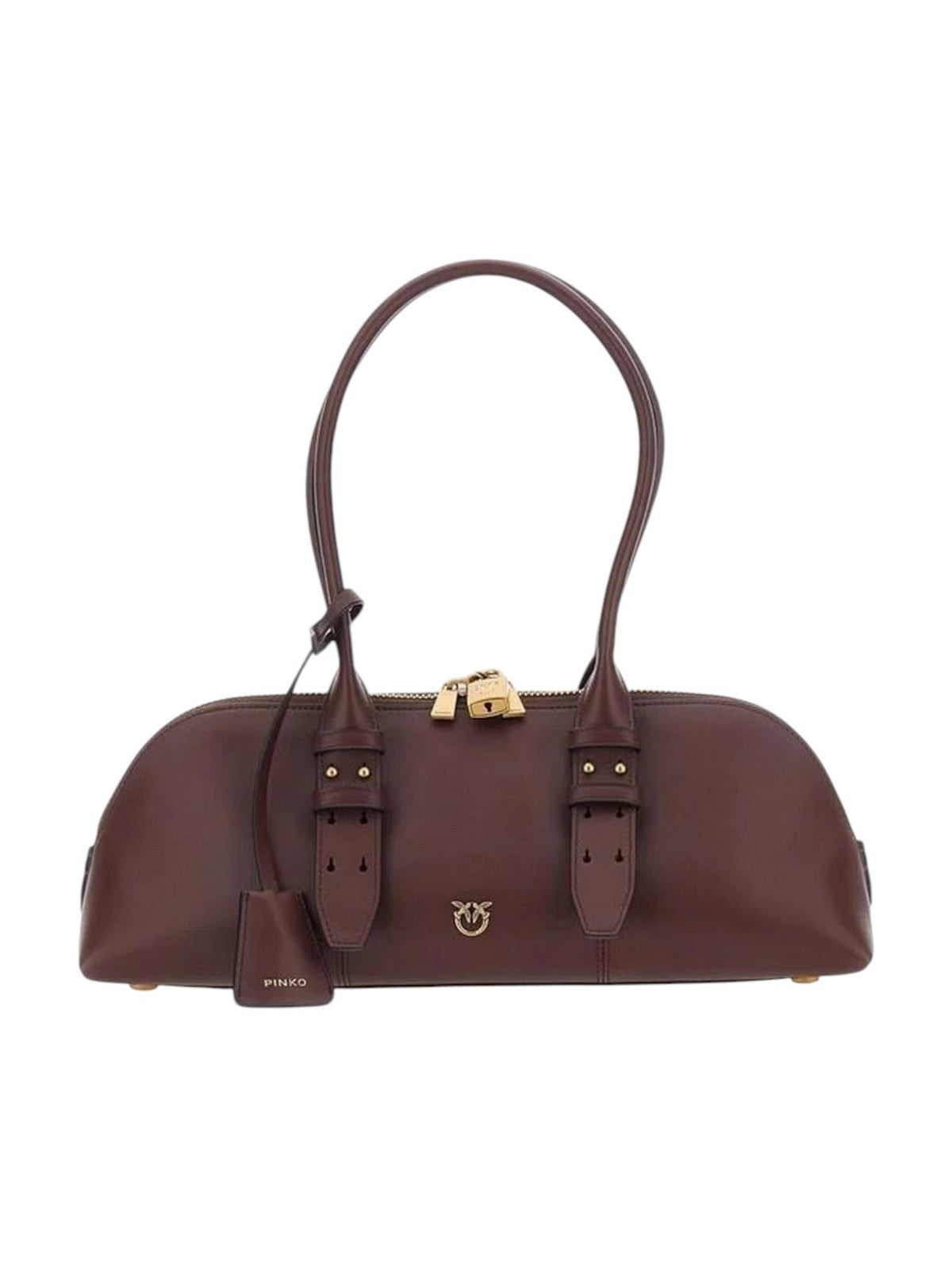 PINKO Borsa Donna BOWLING HORIZONTAL BIG CLOUD L DARK BROWN-GOLD - 106169-A3LO L64Y