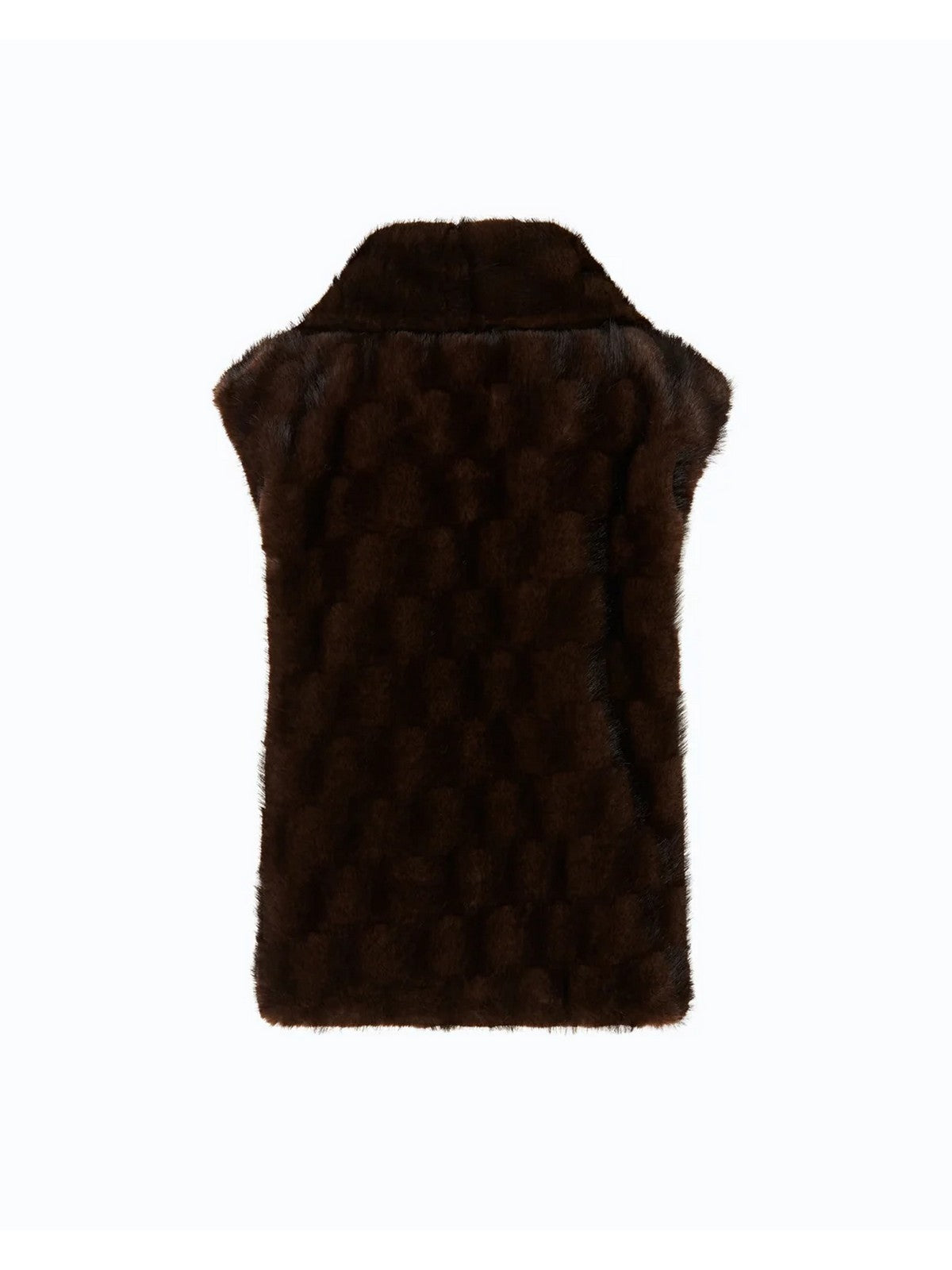 PINKO Simil Pelliccia Donna GLOSSINIA GILET ASPEN ASPETTO  MARRONE-CHICCO DI CAFFE' - 106939-A3C5 M11