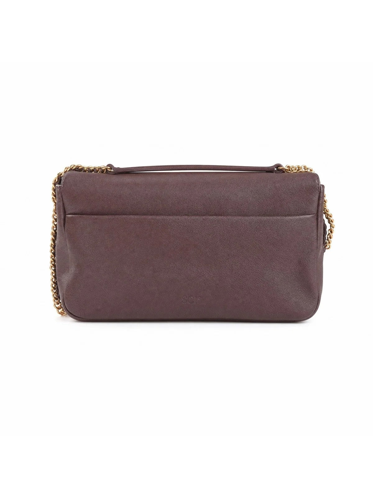 PINKO Borsa Donna CLICK SOFT HORIZONTAL CHAIN CL CASTANO INTENSO-ANTIQUE GOLD - 107022-A3CX L88Q
