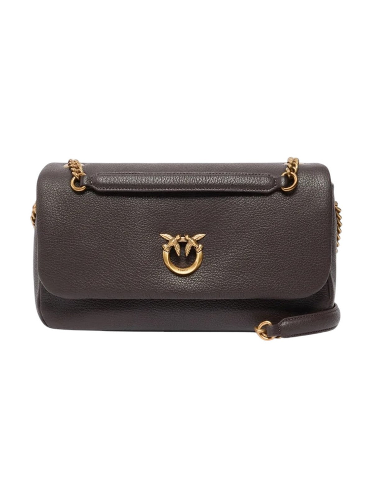 PINKO Borsa Donna CLICK SOFT HORIZONTAL CHAIN CL MARRONE MARASCA-ANTIQUE GOLD - 107022-A3CX M12Q