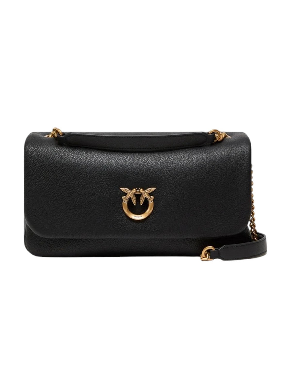 PINKO Borsa Donna CLICK SOFT HORIZONTAL CHAIN CL NERO-ANTIQUE GOLD - 107022-A3CX Z99Q