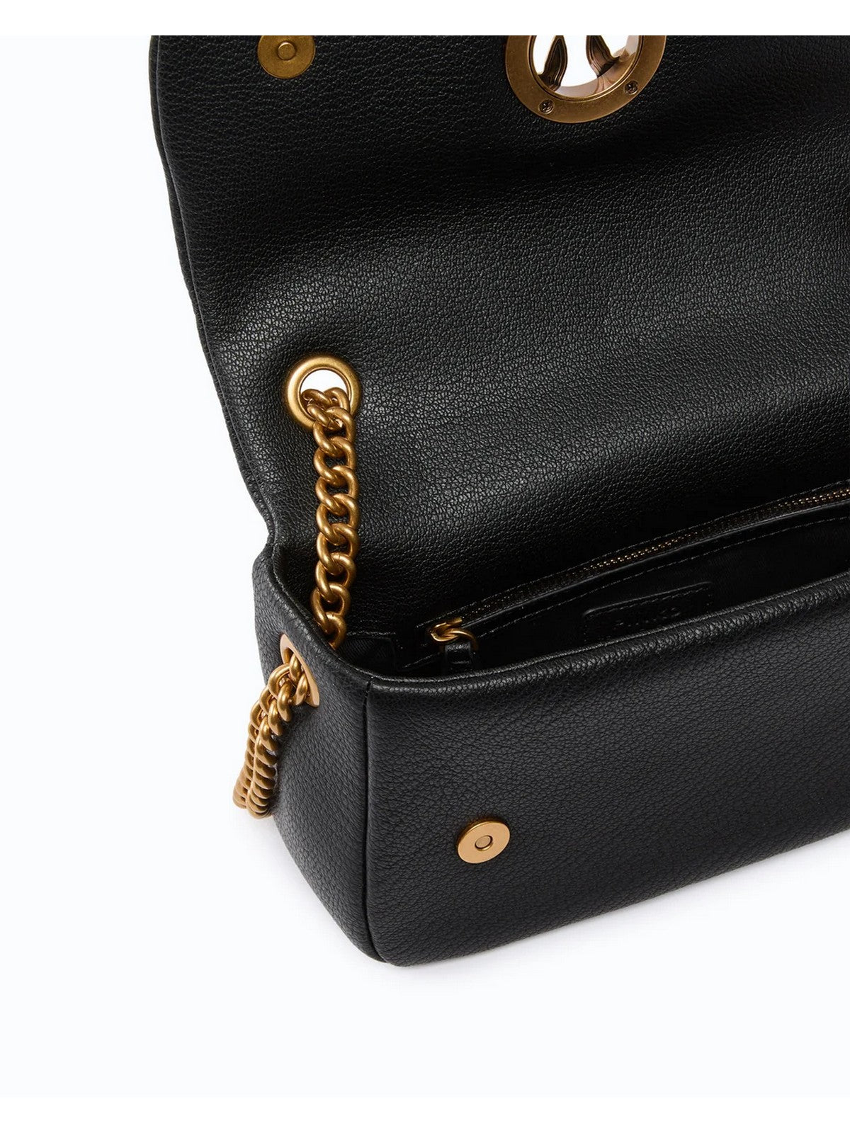PINKO Borsa Donna CLICK SOFT HORIZONTAL CHAIN MN NERO-ANTIQUE GOLD - 107038-A3CX Z99Q