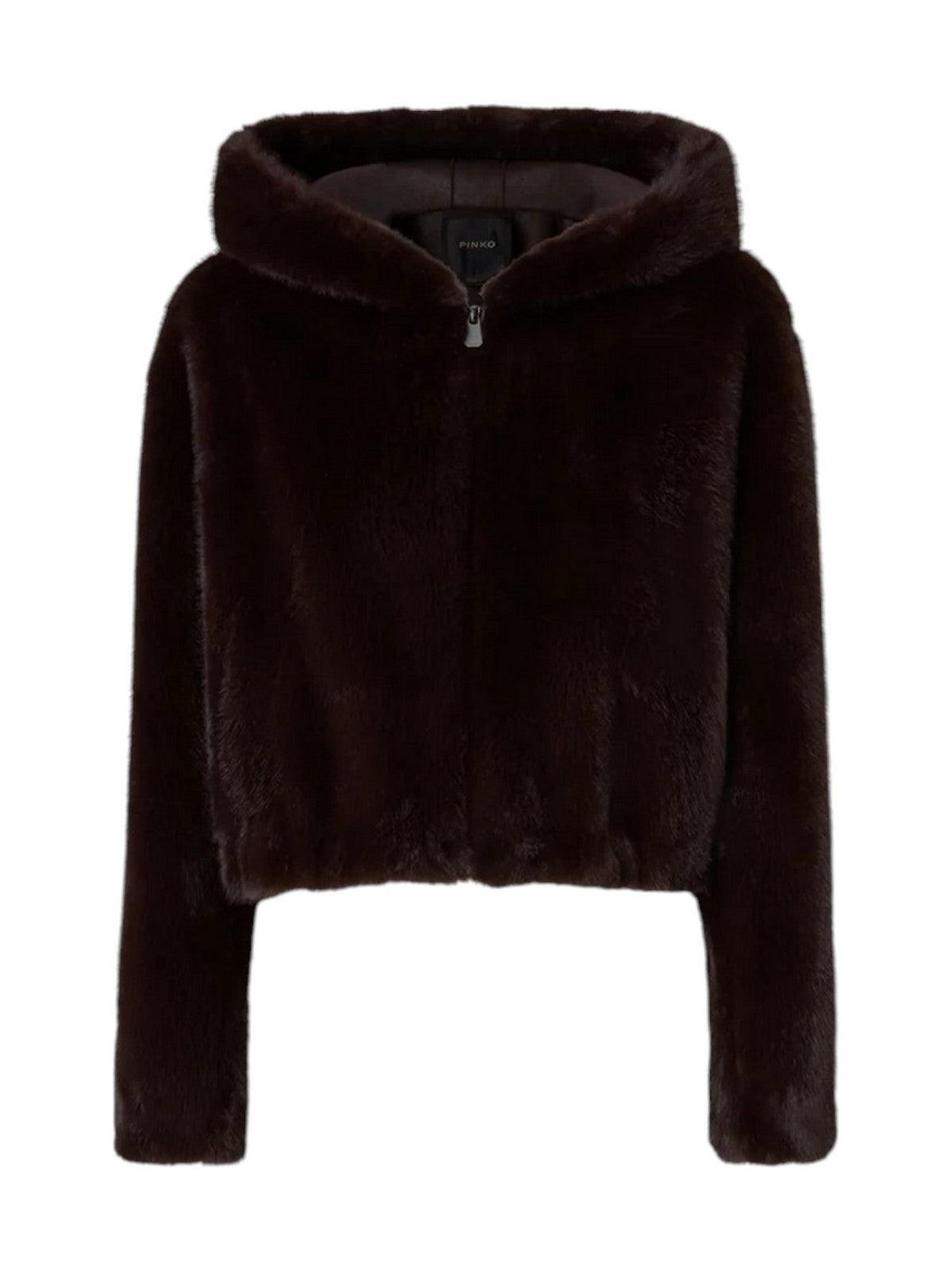 PINKO Simil Pelliccia Donna GASTERIA GIUBBINO ASPEN ASPETT MARRONE TESTA MORO - 107053-A3E9 L72
