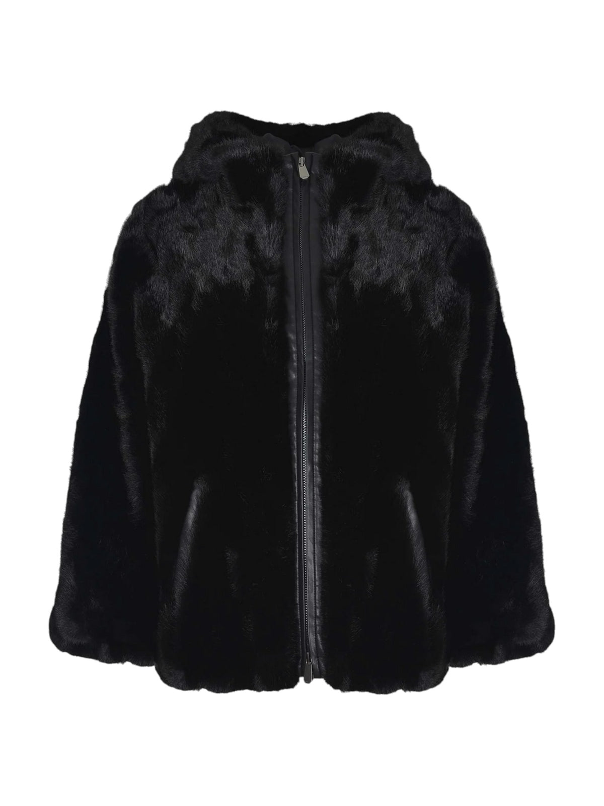 PINKO Simil Pelliccia Donna CADETIA CAPPA ASPEN ASPETTO VI NERO LIMOUSINE - 107054-A3C5 Z99