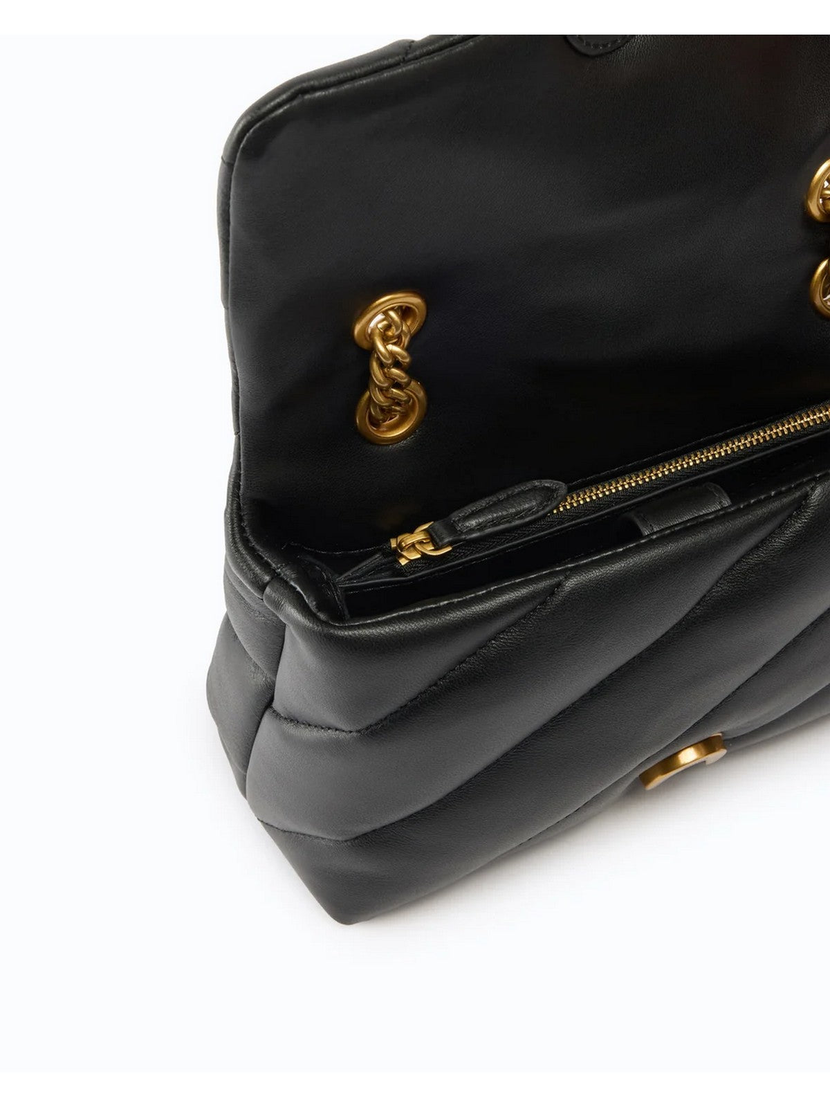 PINKO Borsa Donna PUFF MINI NEW BUCKLE SHEEP NAP NERO-ANTIQUE GOLD - 107058-A0F2 Z99Q