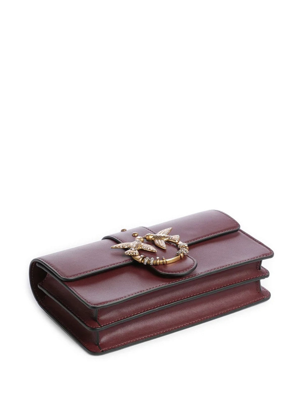PINKO Borsa Donna LOVE ONE MINI NEW BUCKLE VITEL RIBES INTENSO-ANTIQUE GOLD - 107071-A0F1 WW5Q
