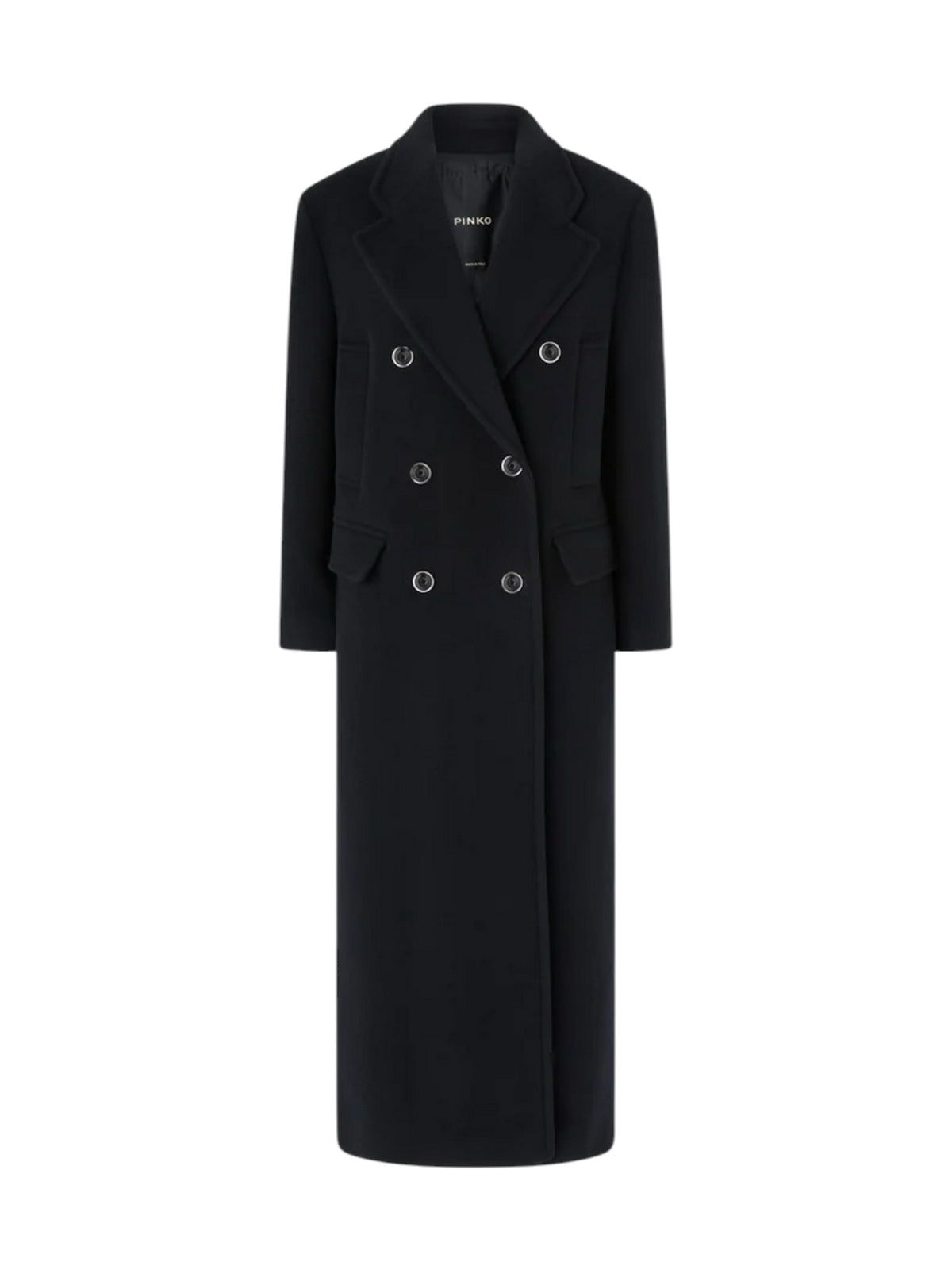 PINKO Cappotto Donna COVENT CAPPOTTO PANNO DOPPIO NERO LIMOUSINE - 107487-A3FG Z99