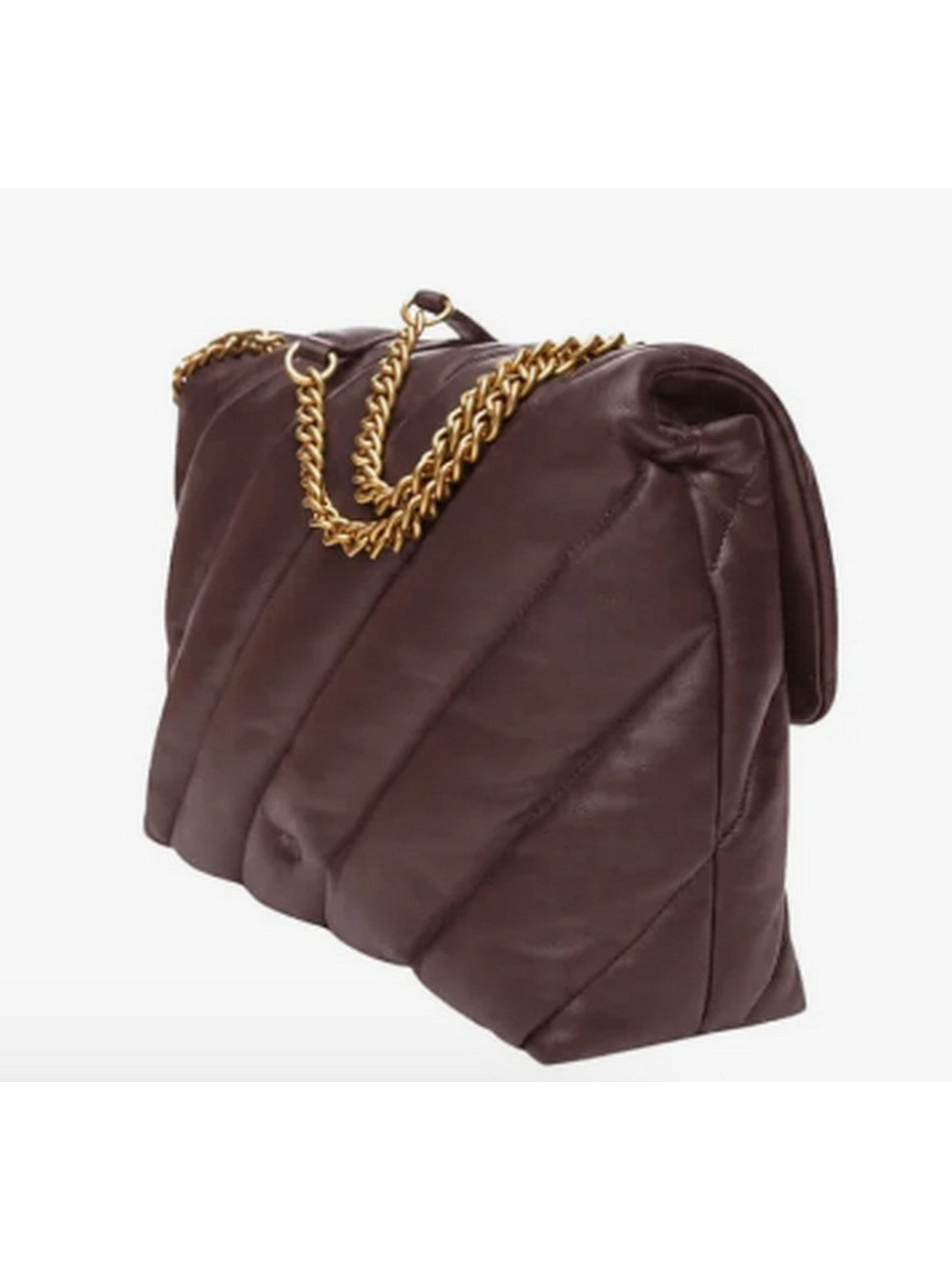 PINKO Borsa Donna LOVE PUFF BIG SMALL B. SHEEP N MARRONE MARASCA-ANTIQUE GOLD - 107615-A0F2 M12Q
