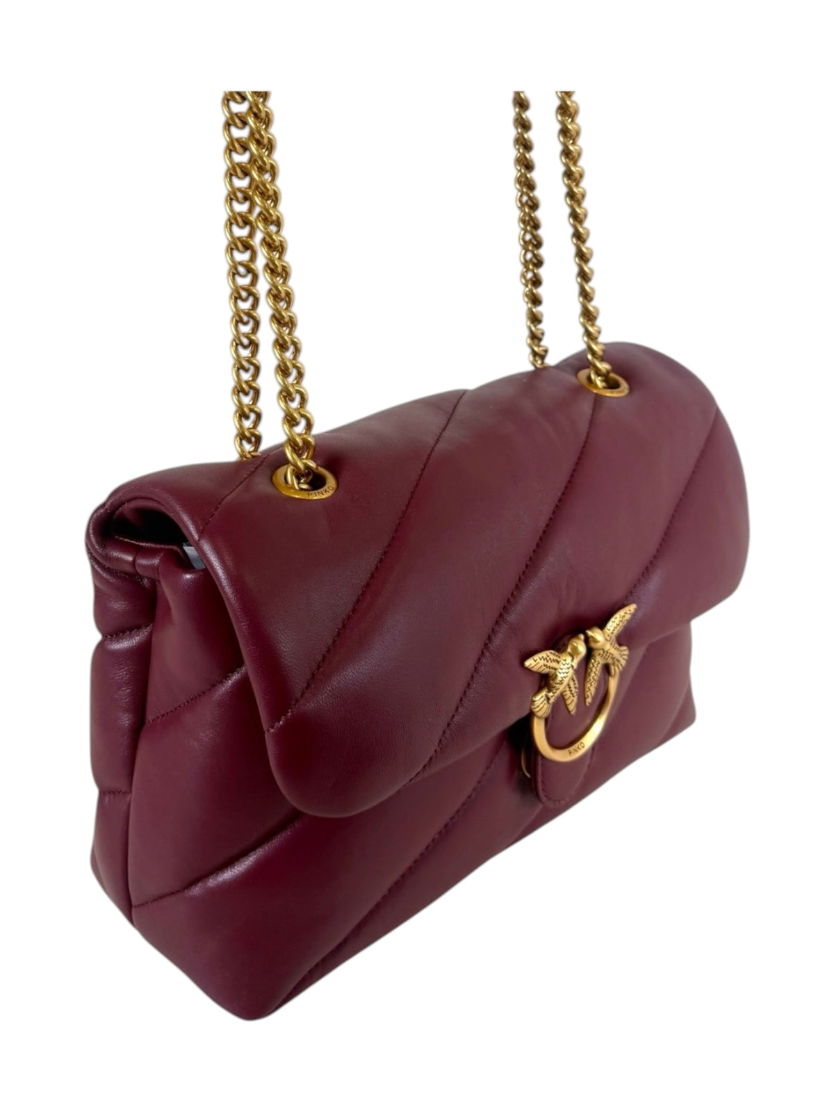 PINKO Borsa Donna LOVE PUFF CLASSIC SMALL B. SHE RIBES INTENSO-ANTIQUE GOLD - 107616-A0F2 WW5Q
