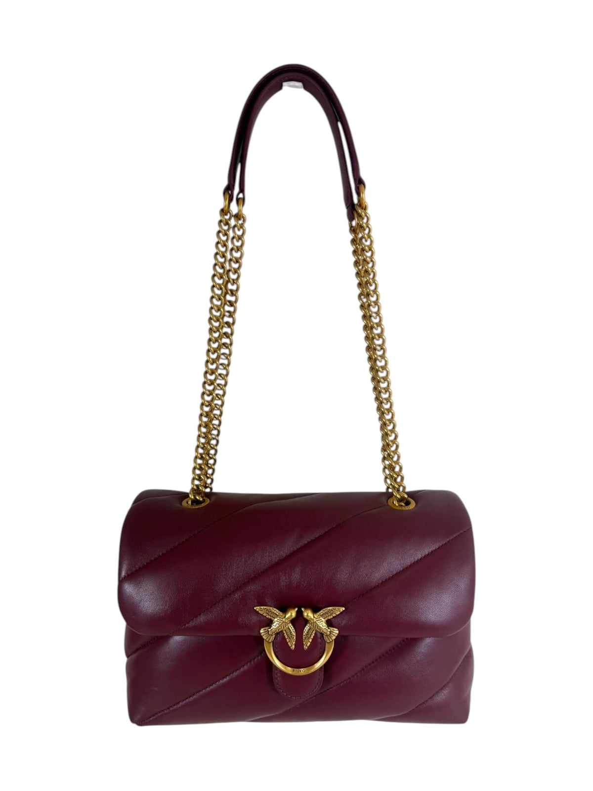 PINKO Borsa Donna LOVE PUFF CLASSIC SMALL B. SHE RIBES INTENSO-ANTIQUE GOLD - 107616-A0F2 WW5Q