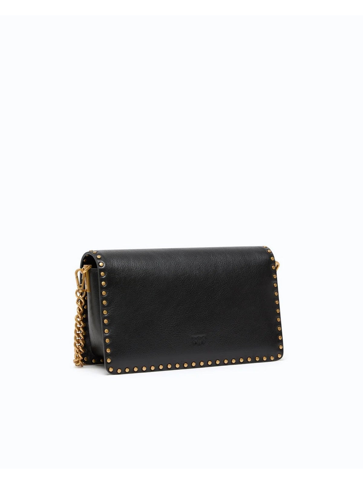 PINKO Borsa Donna LOVE ONE SLOUCHY CL STUDS SMAL NERO-ANTIQUE GOLD - 107664-A2JG Z99Q