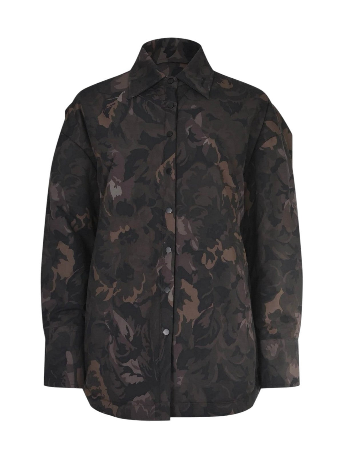 PINKO Cappotto Donna BARENGO OVERSHIRT TELA TECNICA MULT.VERDE/NERO - 107916-A3PN SD3
