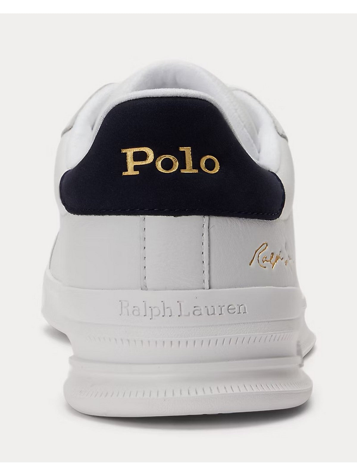 POLO RALPH LAUREN Sneaker Uomo HRT CT II-SNEAKERS-ATHLETIC SHOE WHITE/NEWPORT NAVY PP - 809829824 003 gioboutiqueweb