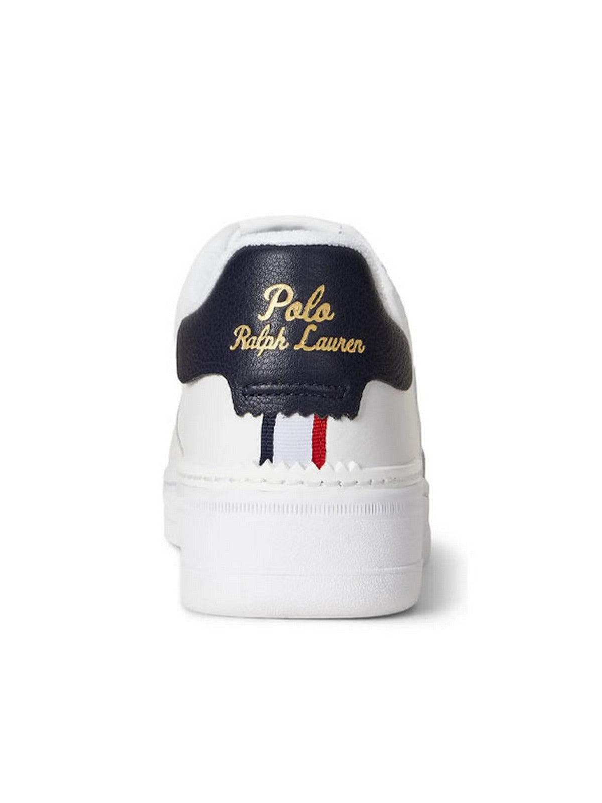 POLO RALPH LAUREN Sneaker Uomo MASTR CT RIB-SNEAKERS-LOW TOP LACE WHITE/NAVY/RED - 809P01636 001 gioboutiqueweb